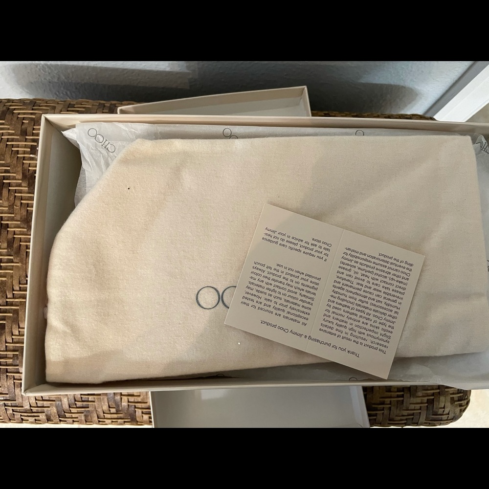 Jimmy Choo Gold glitter WHIRL flats - Picture 4 of 6